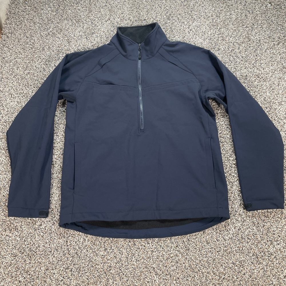 First Tactical Tactix Series Men's Medium Quarter Zip Softshell Jacket Navy Blue